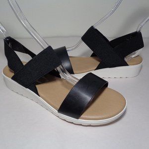 Kensie Size 9 M EVERLEE Black New Wedge Sandals